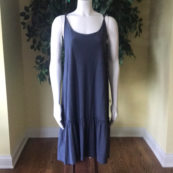 Junarose ASOS Drop Waist Cami Navy Blue Dress XL - Picture 2 of 8